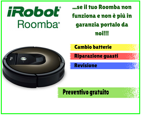 Assistenza e riparazione Irobot Roomba Scooba